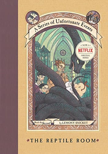 Book cover for The Reptile Room (A Series of Unfortunate Events #2) by Snicket, Lemony