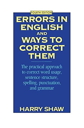 Book cover for Errors in English and Ways to Correct Them: Fourth Edition by Shaw, Harry