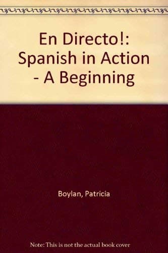 Book cover for ¡En directo! A Beginning Course (Second Edition, 1994) (English and Spanish Edition) by Patricia Boylan