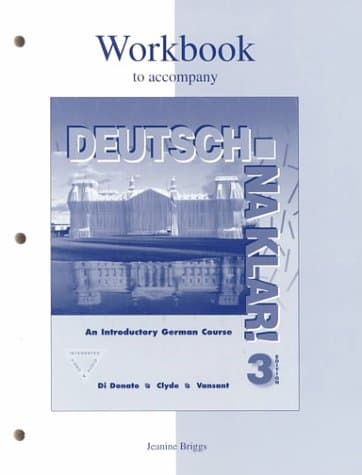 Workbook to accompany Deutsch: Na klar! An Introductory German Course