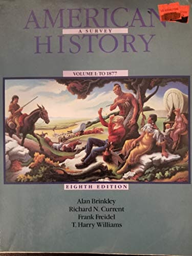 Book cover for American History: A Survey, Vol. 1 by Brinkley, Alan