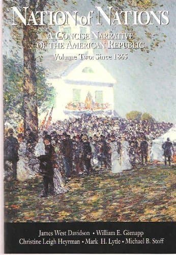 Book cover for Vol.II Nation of Nations: A Concise Narrative of the American Republic by Davidson, James West