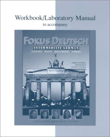 Book cover for Workbook/Lab Manual to accompany Fokus Deutsch: Intermediate German by ANNENBERG