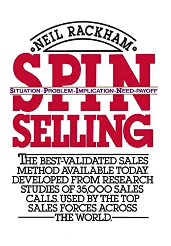 Book cover for SPIN Selling by Neil Rackham