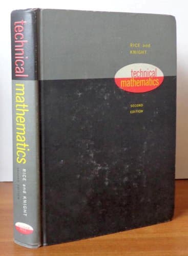 Book cover for Technical Mathematics by rice, harold