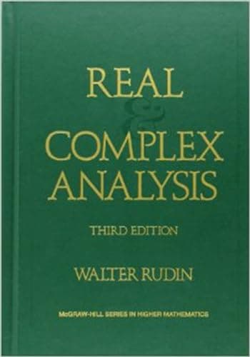 Book cover for Real and Complex Analysis (Higher Mathematics Series) by Rudin, Walter