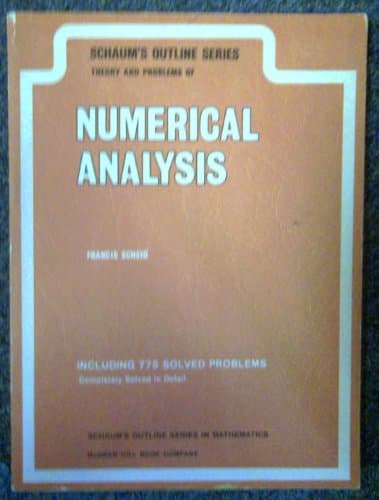 Book cover for Schaum's Outline of Numerical Analysis by Scheid, Francis