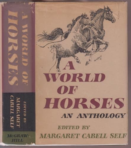 Book cover for A World of Horses by Self, Margaret Cabell [illustrated by harold brent]