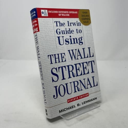 Book cover for The Irwin Guide to Using the Wall Street Journal by Lehmann, Michael
