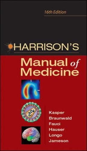 Book cover for Harrison's Manual of Medicine: 16th Edition by Kasper,Dennis