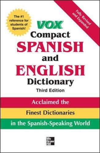Book cover for Vox Compact Spanish and English Dictionary, 3E (Vinyl) by Vox