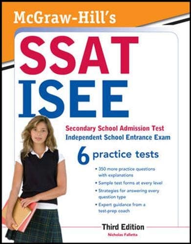 Book cover for McGraw-Hill's SSAT/ISEE: Secondary School Admission Test, Independent School Entrance Exam by Falletta, Nicholas