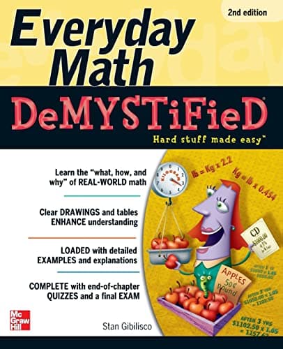 Book cover for Everyday Math Demystified, 2nd Edition by Gibilisco, Stan