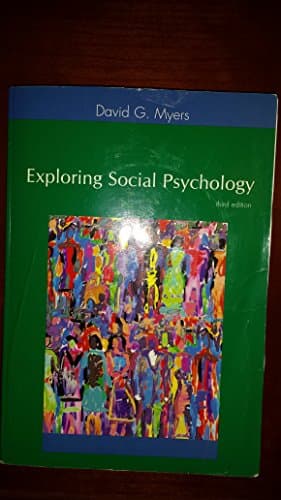 Book cover for Exploring Social Psychology by Myers, David G.