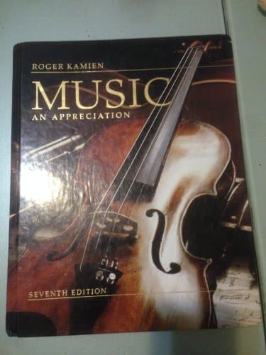Book cover for Music: An Appreciation by Kamien, Roger