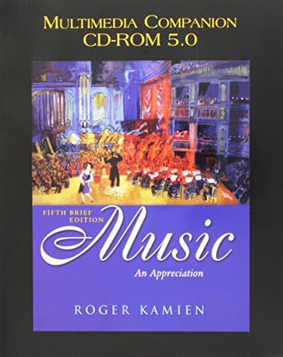 Book cover for Multimedia Companion CD-ROM 5.0 t/a Music: An Appreciation, Brief Edition by Kamien, Roger