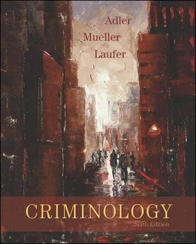 Book cover for Criminology by Adler, Freda