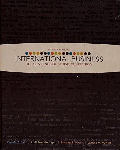 Book cover for International Business: The Challenge of Global Competition by Ball, Donald