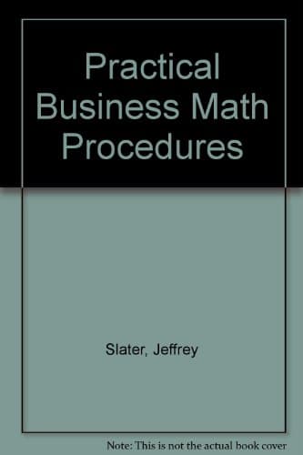Book cover for Practical Business Math Procedures by Jeffrey Slater