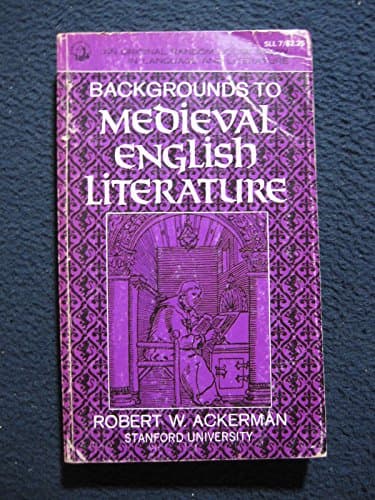 Book cover for Backgrounds to Medieval English Literature by Ackerman, Robert William