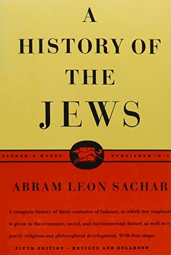 Book cover for History of the Jews by Sachar, Abram Leon