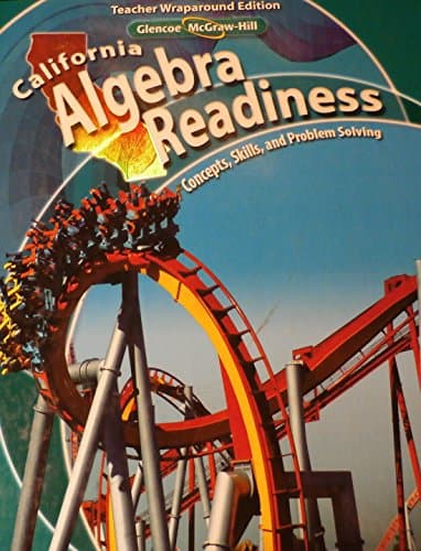 Book cover for Teacher Wraparound Edition - California Algebra Readiness Concepts, Skills, and Problem Solving by Macmillan/McGraw-Hill