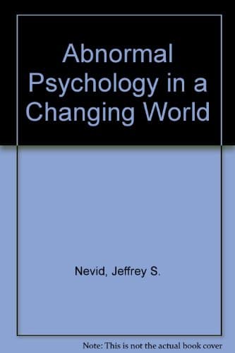 Book cover for Abnormal Psychology in a Changing World by Jeffrey S. Nevid