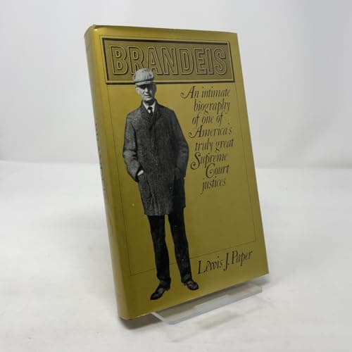 Book cover for Brandeis by Lewis J. Paper