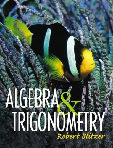 Book cover for Algebra and Trigonometry by Blitzer, Robert F.