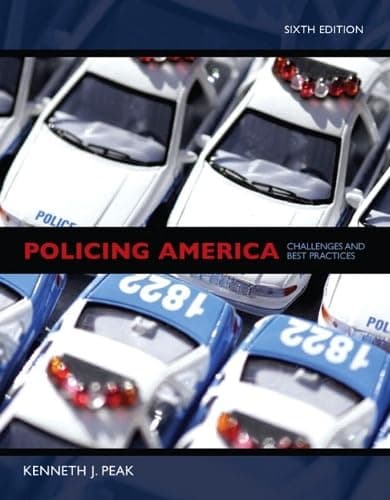 Book cover for Policing America: Challenges and Best Practices by Peak, Kenneth J.