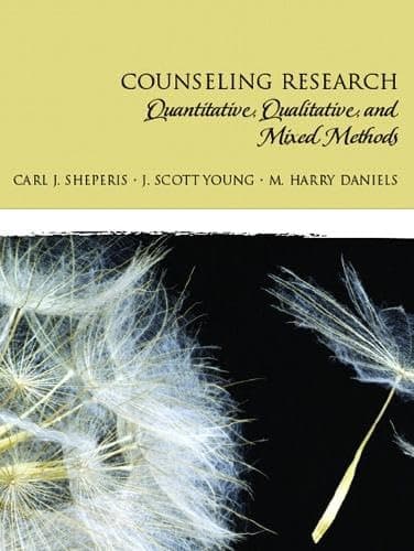 Book cover for Counseling Research: Quantitative, Qualitative, and Mixed Methods by Sheperis, Carl J.