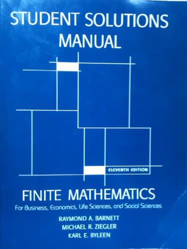 Book cover for Finite mathematics for business, economics, life sciences, and social sciences by Raymond A. Barnett