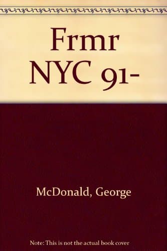Book cover for Frommer's City Guide to New York, 1991 by McDonald, George