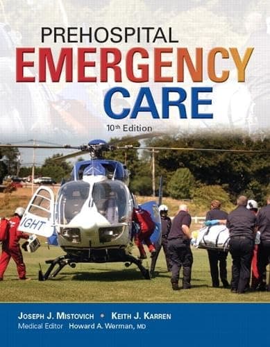 Book cover for Prehospital Emergency Care (10th Edition) by Mistovich, Joseph J.