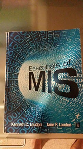 Book cover for Essentials of MIS (11th Edition) by Laudon, Kenneth C.