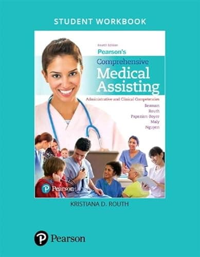Book cover for Student Workbook for Pearson's Comprehensive Medical Assisting: Administrative and Clinical Competencies by Beaman, Nina