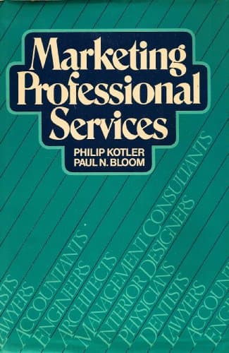 Book cover for Marketing Professional Services by Kotler, Philip