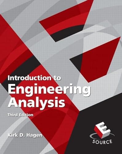 Book cover for Introduction to Engineering Analysis by Hagen, Kirk D.
