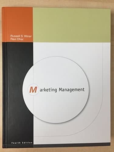 Book cover for Marketing Management by Winer, Russ