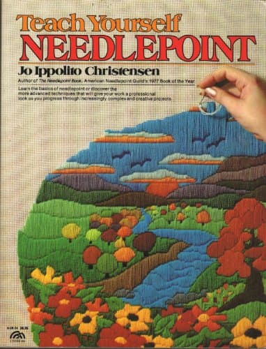 Book cover for Teach Yourself Needlepoint by Jo Ippolito Christensen