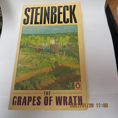 Book cover for The Grapes of Wrath by Steinbeck, John