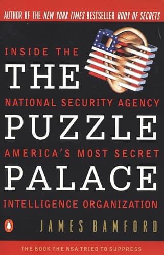 Book cover for The Puzzle Palace: Inside the National Security Agency, America's Most Secret Intelligence Organization by Bamford, James