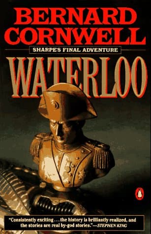 Book cover for Sharpe's Waterloo: Richard Sharpe & the Waterloo Campaign, 15 June to 18 June 1815 (Richard Sharpe's Adventure Series #20) by Bernard Cornwell