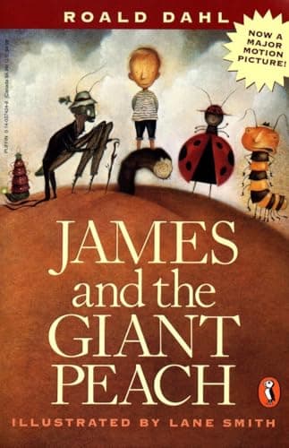 Book cover for James and the Giant Peach by Dahl, Roald