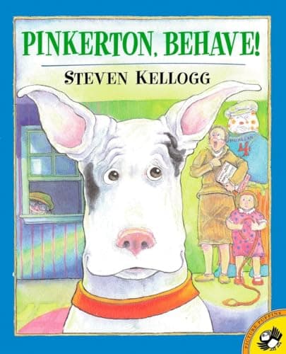 Book cover for Pinkerton, Behave! (Picture Puffins) by Kellogg, Steven