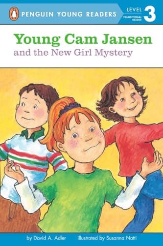 Book cover for Young Cam Jansen and the New Girl Mystery by Adler, David A.