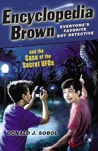 Book cover for Encyclopedia Brown and the Case of the Secret UFOs by Sobol, Donald J.