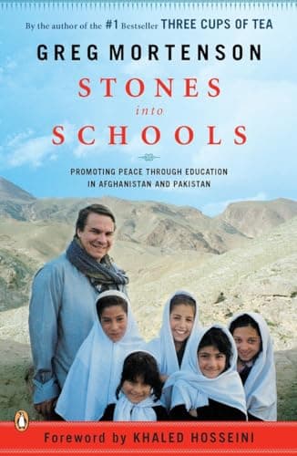 Book cover for Stones into Schools: Promoting Peace with Education in Afghanistan and Pakistan by Mortenson, Greg