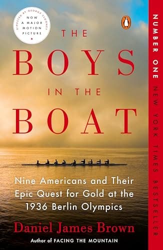 Book cover for The Boys in the Boat: Nine Americans and Their Epic Quest for Gold at the 1936 Berlin Olympics by Brown, Daniel James