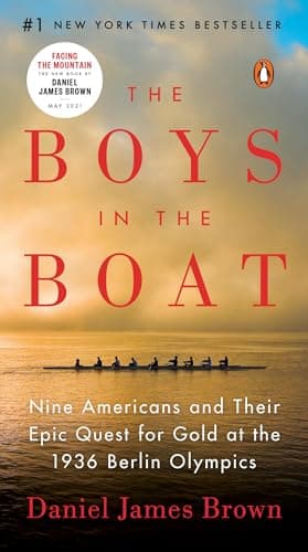 Book cover for The Boys in the Boat: Nine Americans and Their Epic Quest for Gold at the 1936 Berlin Olympics by Brown, Daniel James